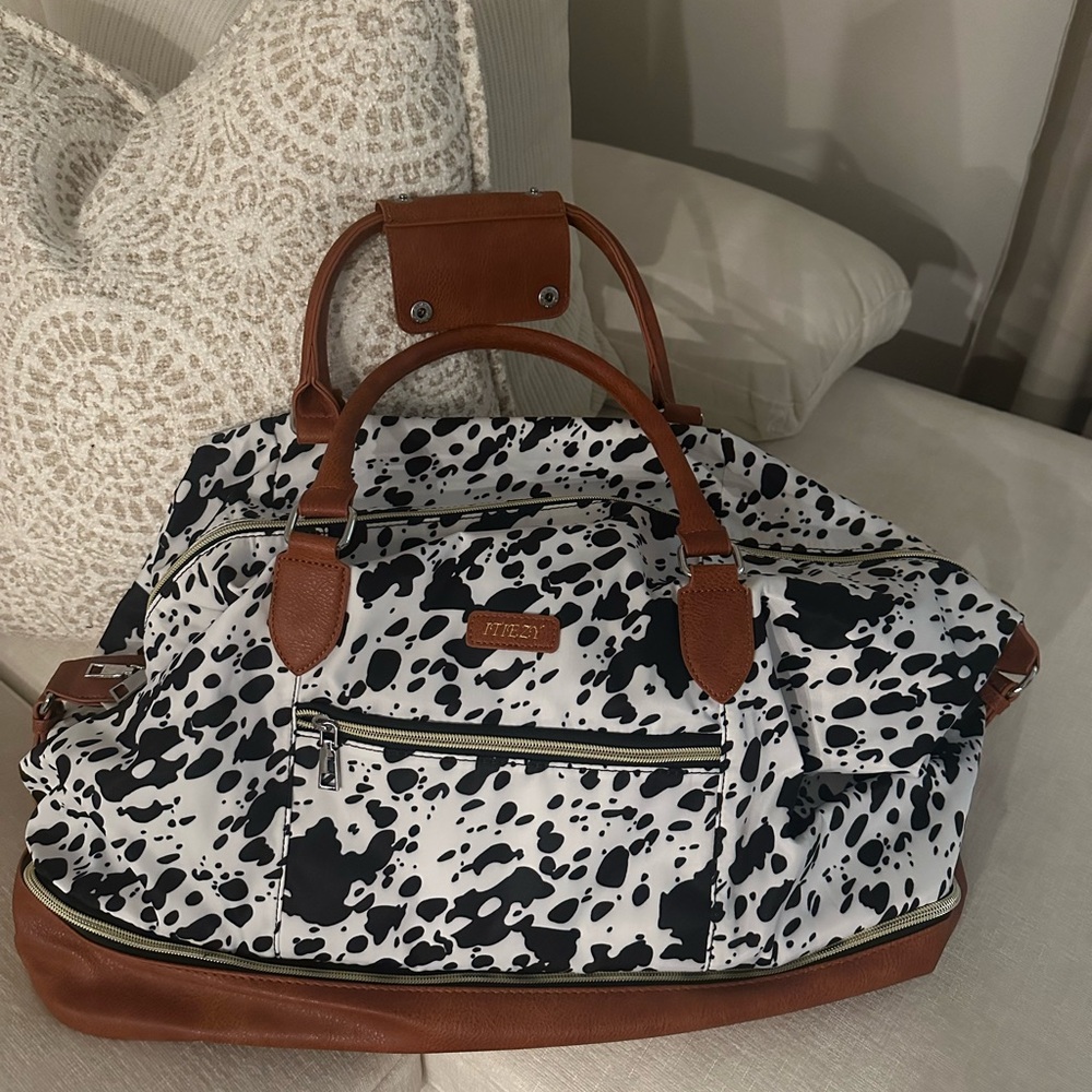 3pcs set weekender bag  Cow print